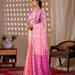 Aastha Fashion Pink Monsoon Printed Saree