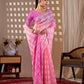 Aastha Fashion Pink Monsoon Printed Saree