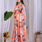 Aastha Fashion Multi Soft Satin Georgette Printed Saree