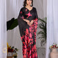 Aastha Fashion Multi Soft Satin Georgette Printed Saree