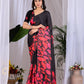 Aastha Fashion Multi Soft Satin Georgette Printed Saree
