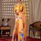 Aastha Fashion Yellow Soft Satin Georgette Printed Saree