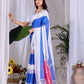 Aastha Fashion Multi Soft Satin Georgette Printed Saree