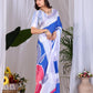 Aastha Fashion Multi Soft Satin Georgette Printed Saree
