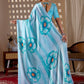 Aastha Fashion Sky Soft Satin Georgette Printed Saree