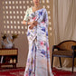 Aastha Fashion Multi Soft Satin Georgette Printed Saree