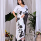 Aastha Fashion Multi Soft Satin Georgette Printed Saree
