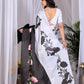 Aastha Fashion Multi Soft Satin Georgette Printed Saree