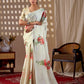 Aastha Fashion Cream Soft Satin Georgette Printed Saree