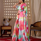 Aastha Fashion Multi Soft Satin Georgette Printed Saree