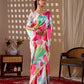 Aastha Fashion Multi Soft Satin Georgette Printed Saree