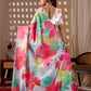 Aastha Fashion Multi Soft Satin Georgette Printed Saree