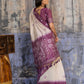 Aastha Fashion Purple Munga Cotton Printed Saree