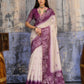 Aastha Fashion Purple Munga Cotton Printed Saree