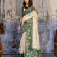 Aastha Fashion Green Munga Cotton Printed Saree
