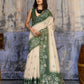 Aastha Fashion Green Munga Cotton Printed Saree