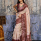 Aastha Fashion Brown Munga Cotton Printed Saree