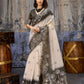 Aastha Fashion Grey Munga Cotton Printed Saree
