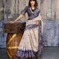 Aastha Fashion Lavender Munga Cotton Printed Saree