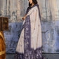 Aastha Fashion Lavender Munga Cotton Printed Saree