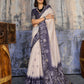 Aastha Fashion Lavender Munga Cotton Printed Saree