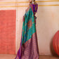 Aastha Fashion Aqua Pure Silk Handloom Weaving Saree