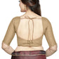 Aastha Fashion Chiku Art Silk Boat Neck Blouse