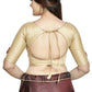 Aastha Fashion Chiku Art Silk Boat Neck Blouse
