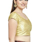 Aastha Fashion Gold Sequence Matti Boat Neck Blouse