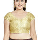 Aastha Fashion Gold Sequence Matti Boat Neck Blouse