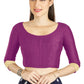 Aastha Fashion Purple Art silk U Neck Matty Work In Sleeve Readymade Blouse