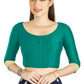 Aastha Fashion Aqa Art silk U Neck Matty Work In Sleeve Readymade Blouse