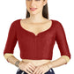 Aastha Fashion Maroon Art Silk Sweet Heart Neck style Matty in Sleeves Readymade Blouse