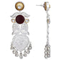 Joban Fashion Women Long Pattern Silver Tone Earrings | Swadesiicart