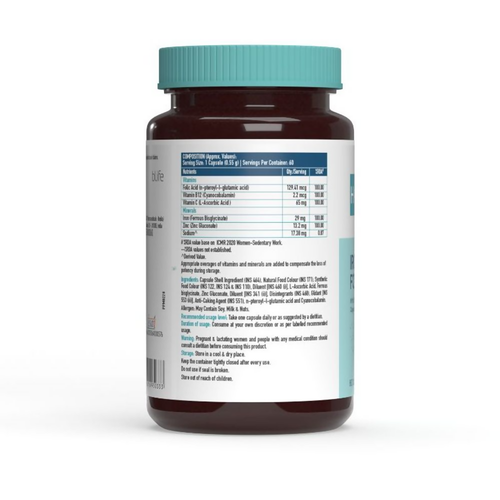HK Vitals Iron and Folic Acid Capsules - Swadesiicart