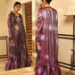 Lavender Tom Silk Plain Ready To Wear Saree With Stitched Blouse - Satiksha | Swadesiicart