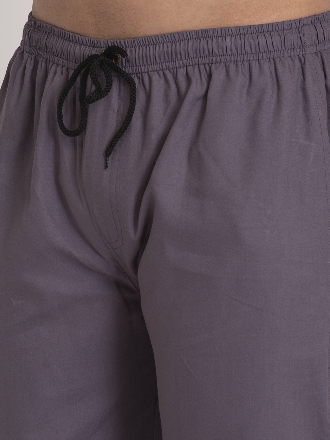 Jainish Men's Grey Solid Cotton Track Pants ( JOG 011Grey ) - Swadesiicart