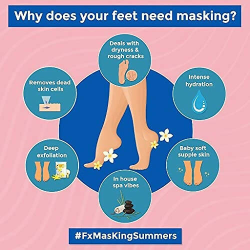 Skin Fx Foot Mask For Nourishing And Smoothening - Swadesiicart