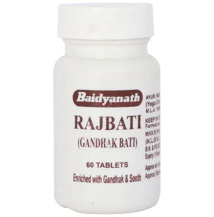 Baidyanath Jhansi Rajbati (Gandhak Bati) - Ayurvedant Pvt. Ltd.