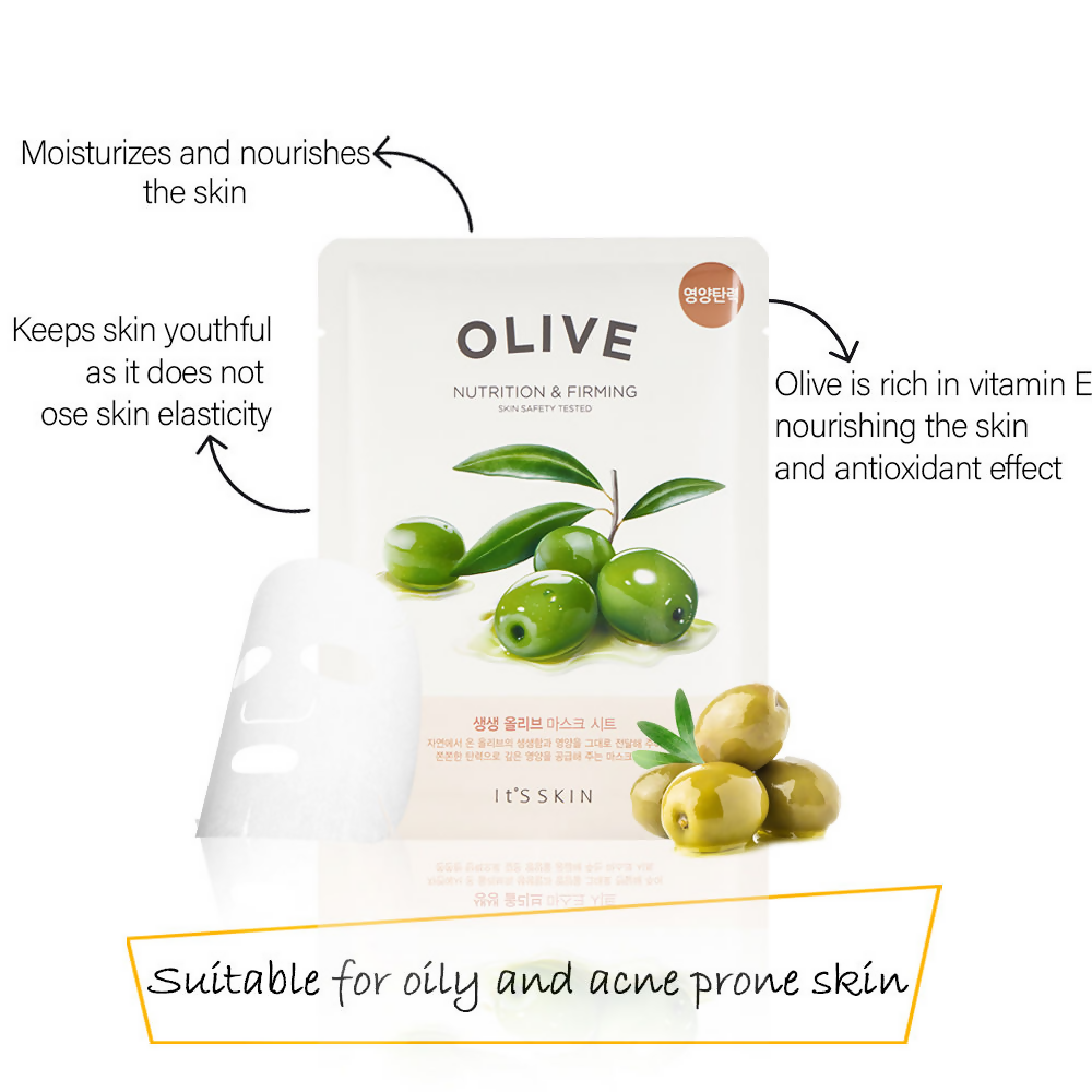 It's Skin The Fresh Olive Mask Sheet - Swadesiicart