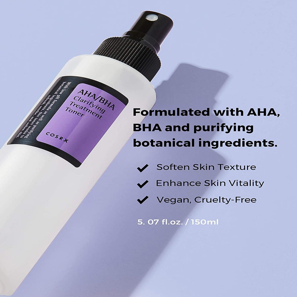 Cosrx AHA/BHA Clarifying Treatment Toner - Korean Skincare | Swadesiicart