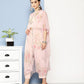 Ahalyaa Women Solid Crepe Co-Ords With Shrug - Swadesiicart