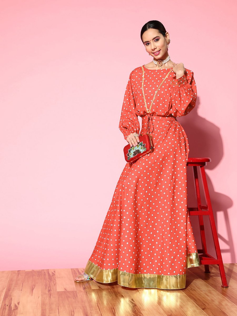 Ahalyaa Printed Crepe Co-Ords - Swadesiicart