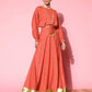 Ahalyaa Printed Crepe Co-Ords - Swadesiicart