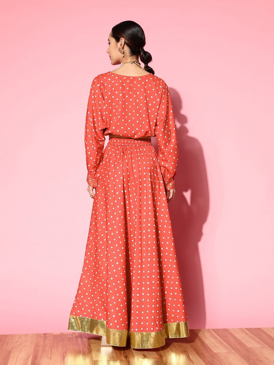 Ahalyaa Printed Crepe Co-Ords - Swadesiicart
