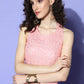 Ahalyaa Embellished Top with Skirt | Swadesiicart