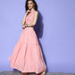Ahalyaa Embellished Top with Skirt | Swadesiicart