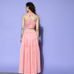 Ahalyaa Embellished Top with Skirt | Swadesiicart