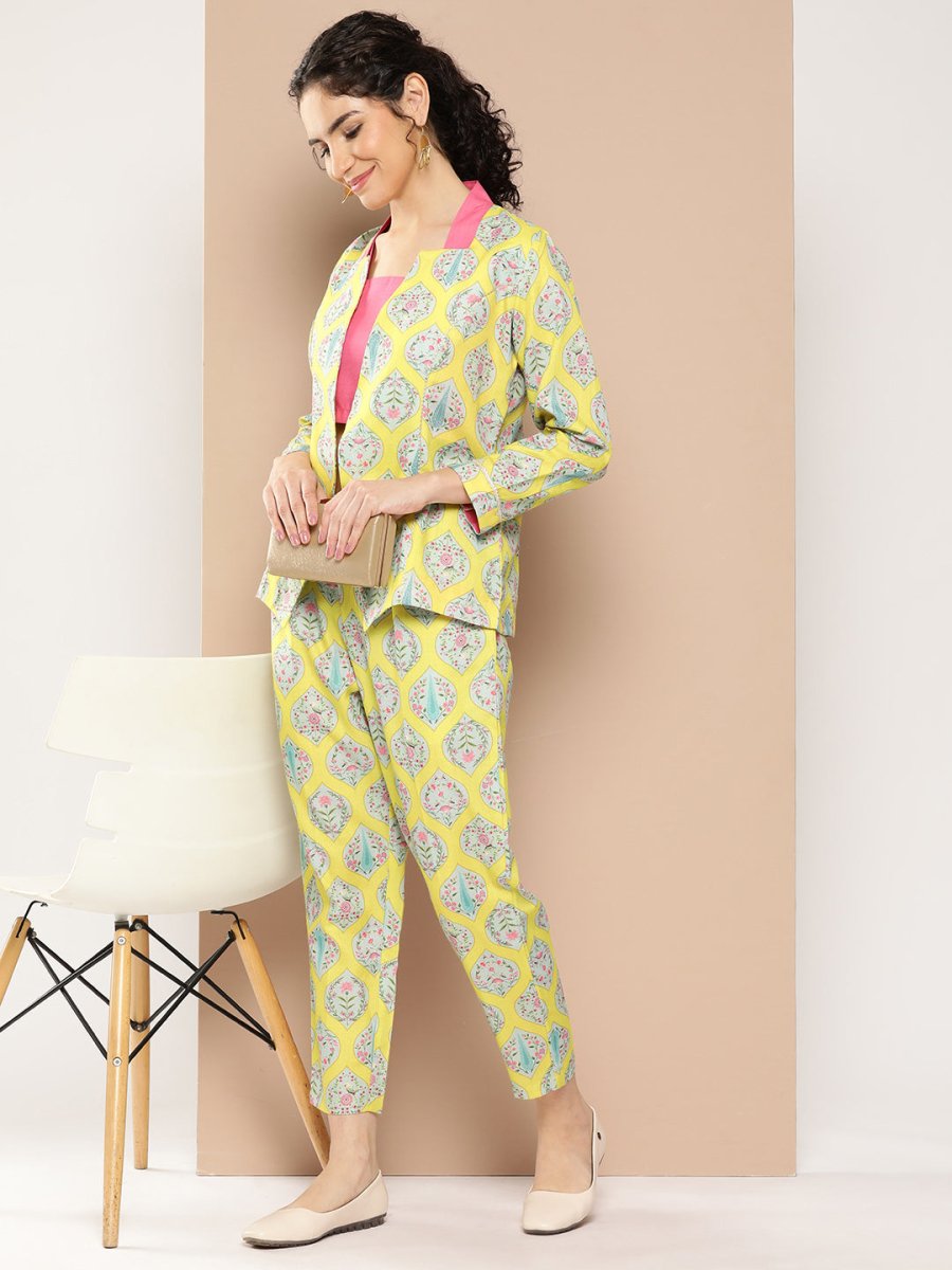 Ahalyaa Women Ethnic Motifs Printed Co-Ords - Swadesiicart