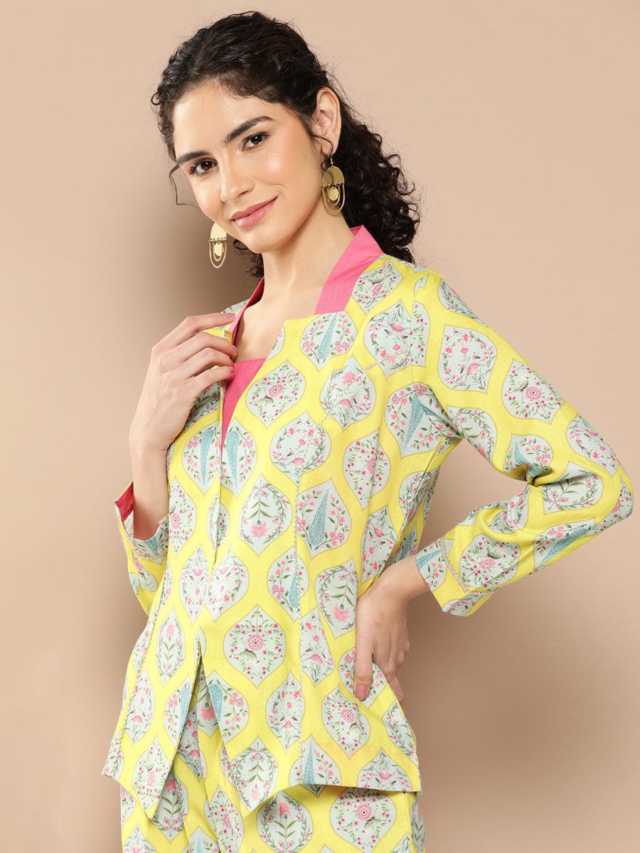 Ahalyaa Women Ethnic Motifs Printed Co-Ords - Swadesiicart
